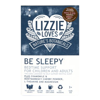Lizzie Loves Nature’s Botanicals BE SLEEPY Cosy Caramel Flavour 5 Sachets