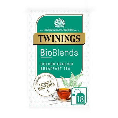 Twinings Bioblends Golden English Breakfast Tea 18 Tea Bags
