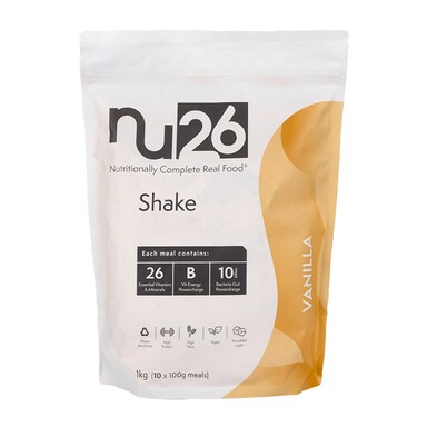 NU26 Nutritionally Complete Real Food Vanilla Shake 1kg
