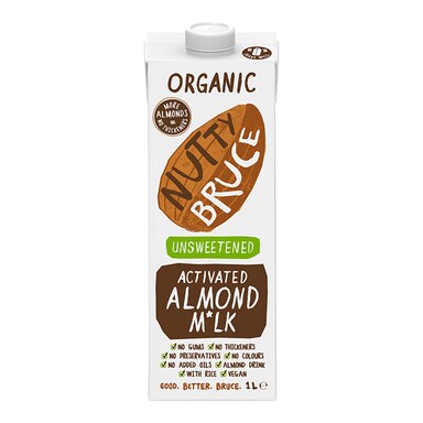 Nutty Bruce Activated Unsweetened Almond M*lk 1L