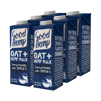 Good Hemp Oat Hemp Seed Milk 6 x 1L