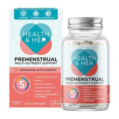Health & Her Premenstrual Multi Nutrient Supplement 60 Capsules