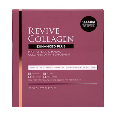 Revive Collagen Enhanced Plus Premium Liquid Marine Collagen Drink 10,000mgs 28 Sachets