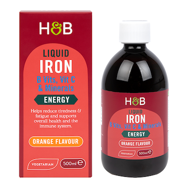 Holland & Barrett Iron + B Vits, Vit C & Minerals 500ml Liquid