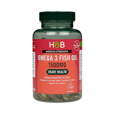 Holland & Barrett Omega 3 Fish Oil 1500mg 60 Capsules