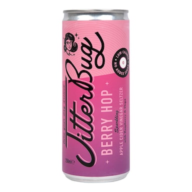 Jitterbug Berry Hop Sparkling Apple Cider Vinegar with 'The Mother' Drink 250ml