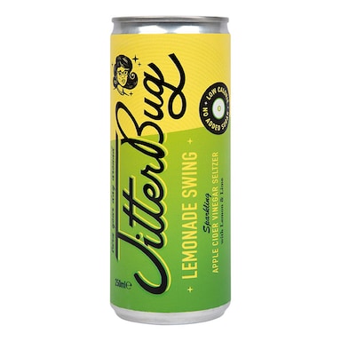 Jitterbug Lemonade Swing Sparkling Apple Cider Vinegar with 'The Mother' Drink 250ml