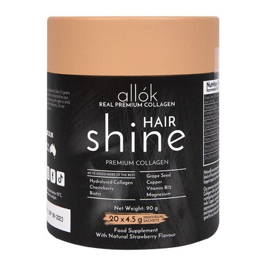 allók Hair Shine Premium Collagen Powder 20 Sachets