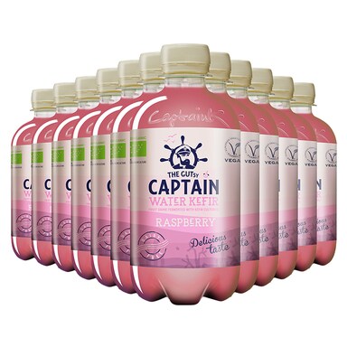 The GUTsy Captain Water Kefir Raspberry 12 x 400ml