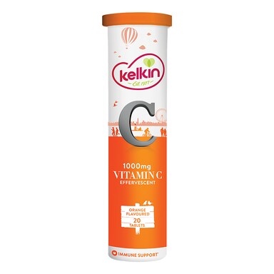 Kelkin Vitamin C Effervescent 1000mg 20 Tablets