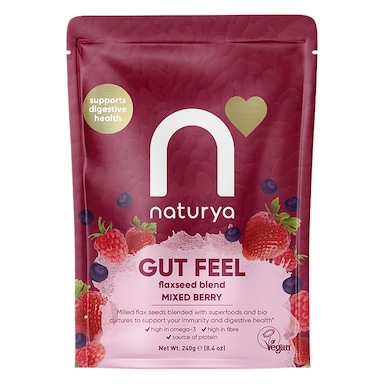 Naturya Gut Feel Flaxseed Blend Mixed Berry 240g