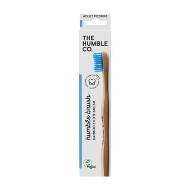 Humble Bamboo Adult Medium Bristle Toothbrush (Blue, Purple, White or Green)
