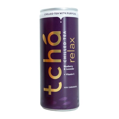 Tcha Relax Blueberry & Lavender Chilled Tea 250ml