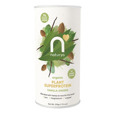 Naturya Organic Plant Superprotein Vanilla Greens 210g
