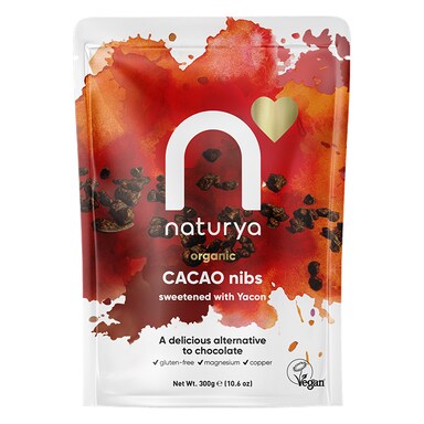 Naturya Cacao Nibs Sweetened with Yacon Syrup 300g