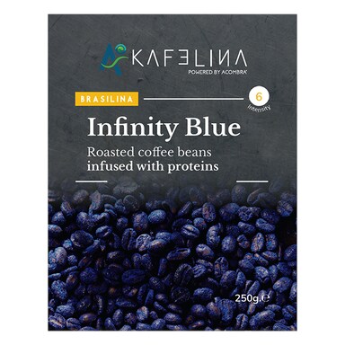 Kafelina Infinity Blue Coffee Beans with Blue Spirulina 250g