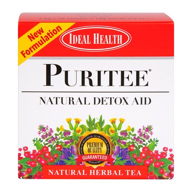 Ideal Health Puritee Natural Detox Aid 10 Tea Bags
