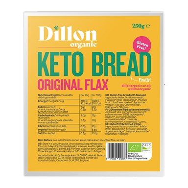 Dillon Organic Original Flax Keto Bread 250g