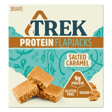 TREK Protein Flapjacks Salted Caramel 3 x 50g