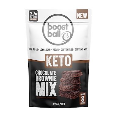 Boostball Keto Chocolate Brownie Mix with Natural Sweeteners 225g