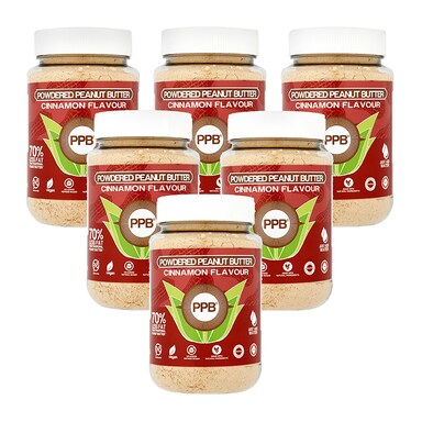 PPB Powdered Peanut Butter Cinnamon 6 x 180g