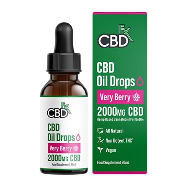 CBDfx MCT Oil with Hemp Extract Forest Fruits Flavour 30ml