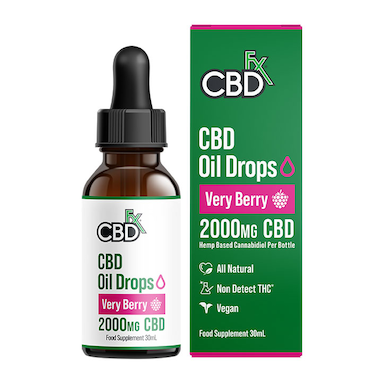 CBDfx MCT Oil with Hemp Extract Forest Fruits Flavour 30ml