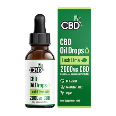 CBDfx MCT Oil with Hemp Extract Natural Lime Flavour