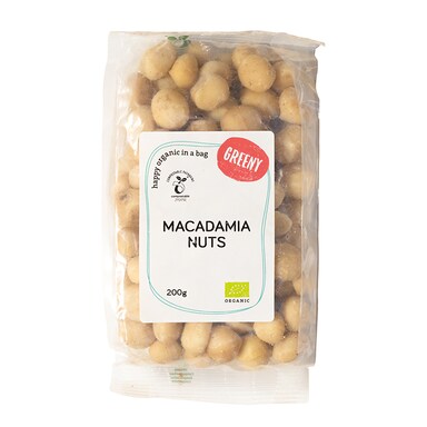 Greeny Organic Macadamia Nuts 200g