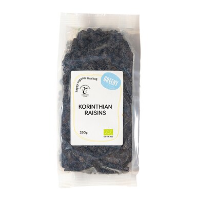 Greeny Organic Korinthian Raisins 250g