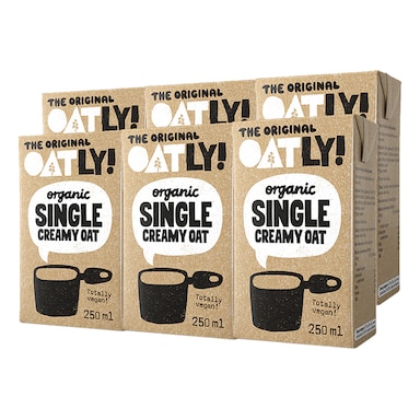 Oatly Organic Creamy Oat Single Cream 6 x 250ml