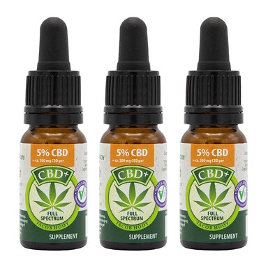 Jacob Hooy 5% CBD Oil 3x10ml Bundle