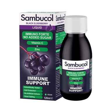 Sambucol Immuno Forte Sugar Free Black Elderberry Formula 120ml