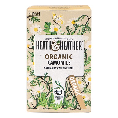 Heath & Heather Organic Camomile 20 Tea Bags