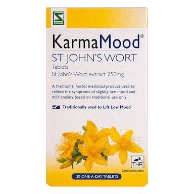 Schwabe Pharma KarmaMood St John's Wort 425mg 30 Tablets