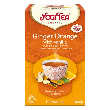 Yogi Tea Organic Ginger Orange Tea with Vanilla 17 Tea Bags