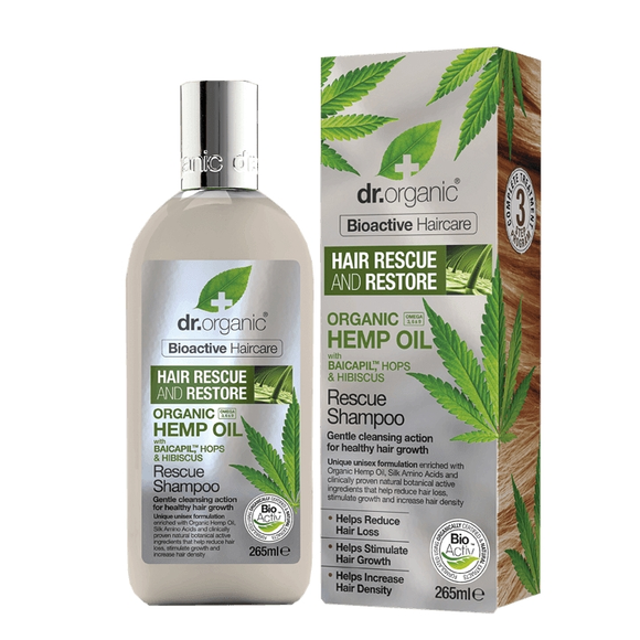 Dr Organic Hemp Oil Rescue & Restore Shampoo Holland & Barrett