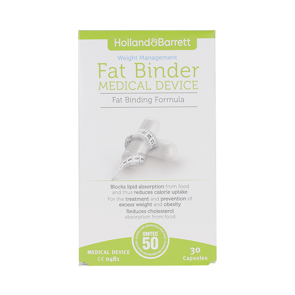 Holland & Barrett Fat Binder 15 Day Supply 30 Capsules Holland & Barrett