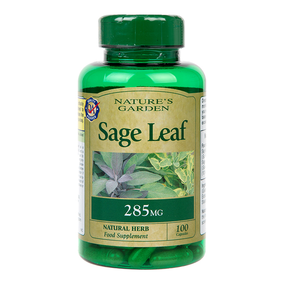 Natures Garden Sage Leaf 100 Capsules 285mg Holland & Barrett
