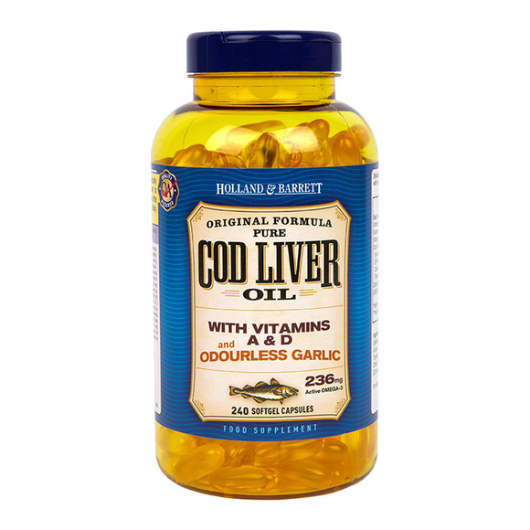 H&B Cod Liver Oil & Odourless Garlic Holland & Barrett