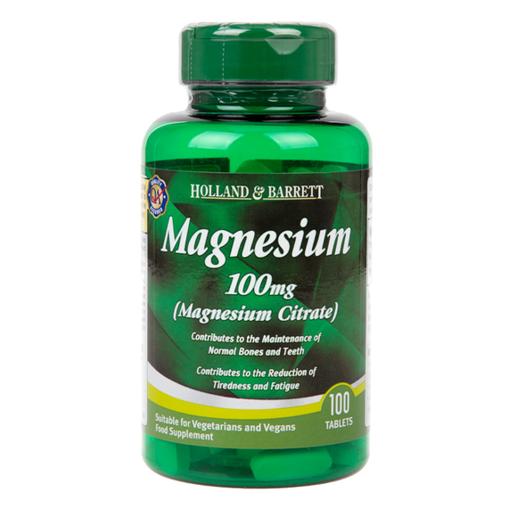 Magnesium Citrate 100mg Caplets Vegan Holland & Barrett