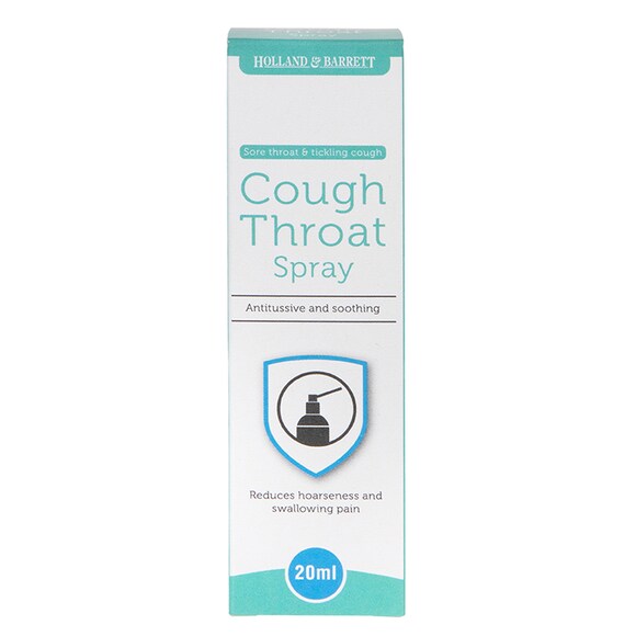 Holland & Barrett Cough & Throat Spray 20ml | Holland & Barrett