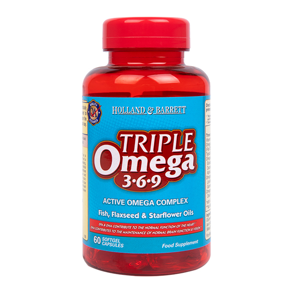 Holland & Barrett Triple Omega 369 60 Capsules 1000mg Holland & Barrett