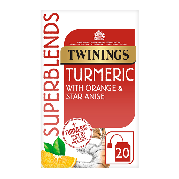 Twinings Superblends Turmeric 20 Tea Bags Holland & Barrett