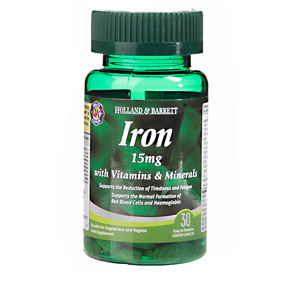 Iron 15mg with Vitamins & Minerals Caplets Holland & Barrett