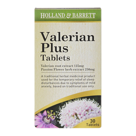 H&B Valerian Plus Tablets Holland & Barrett