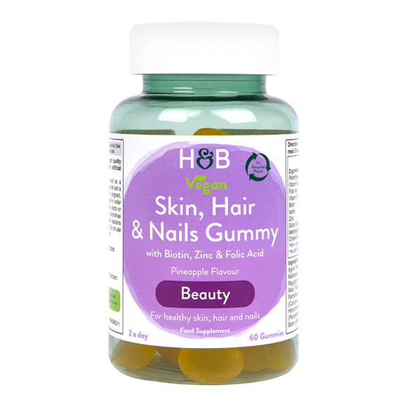 Holland & Barrett Skin Hair And Nails Vegan Pineapple Flavour 60