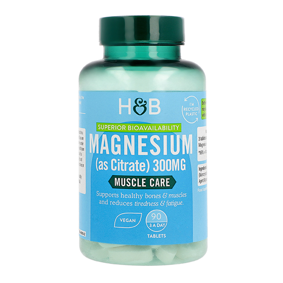Magnesium Citrate 300mg Tablets Vegan Holland & Barrett