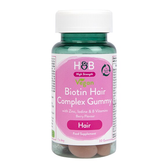 Holland & Barrett Vegan Biotin Hair Complex 30 Gummies | Holland & Barrett