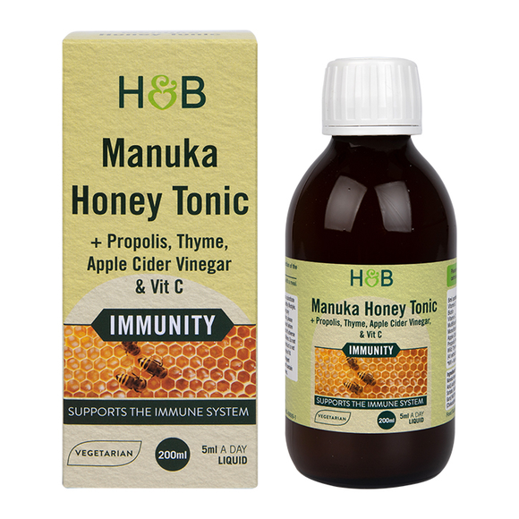 Holland & Barrett Manuka Honey Tonic + Propolis, Thyme, Apple Cider
